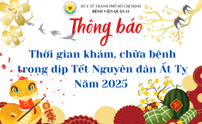Thông báo thời gian khám, chữa bệnh vào Tết Nguyên đán Ất Tỵ năm 2025